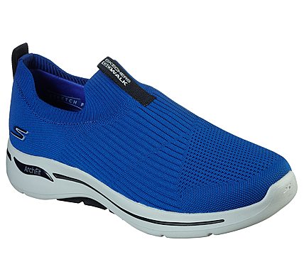 Skechers Blue/Black Go Walk Arch Fit Iconic Mens Walking Shoes