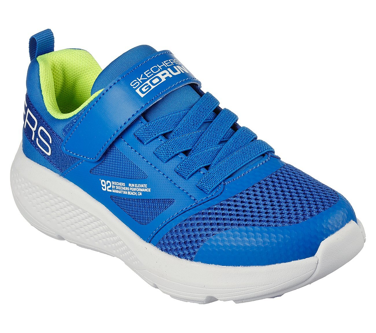 GO RUN ELEVATE, BLUE/LIME Footwear Right View