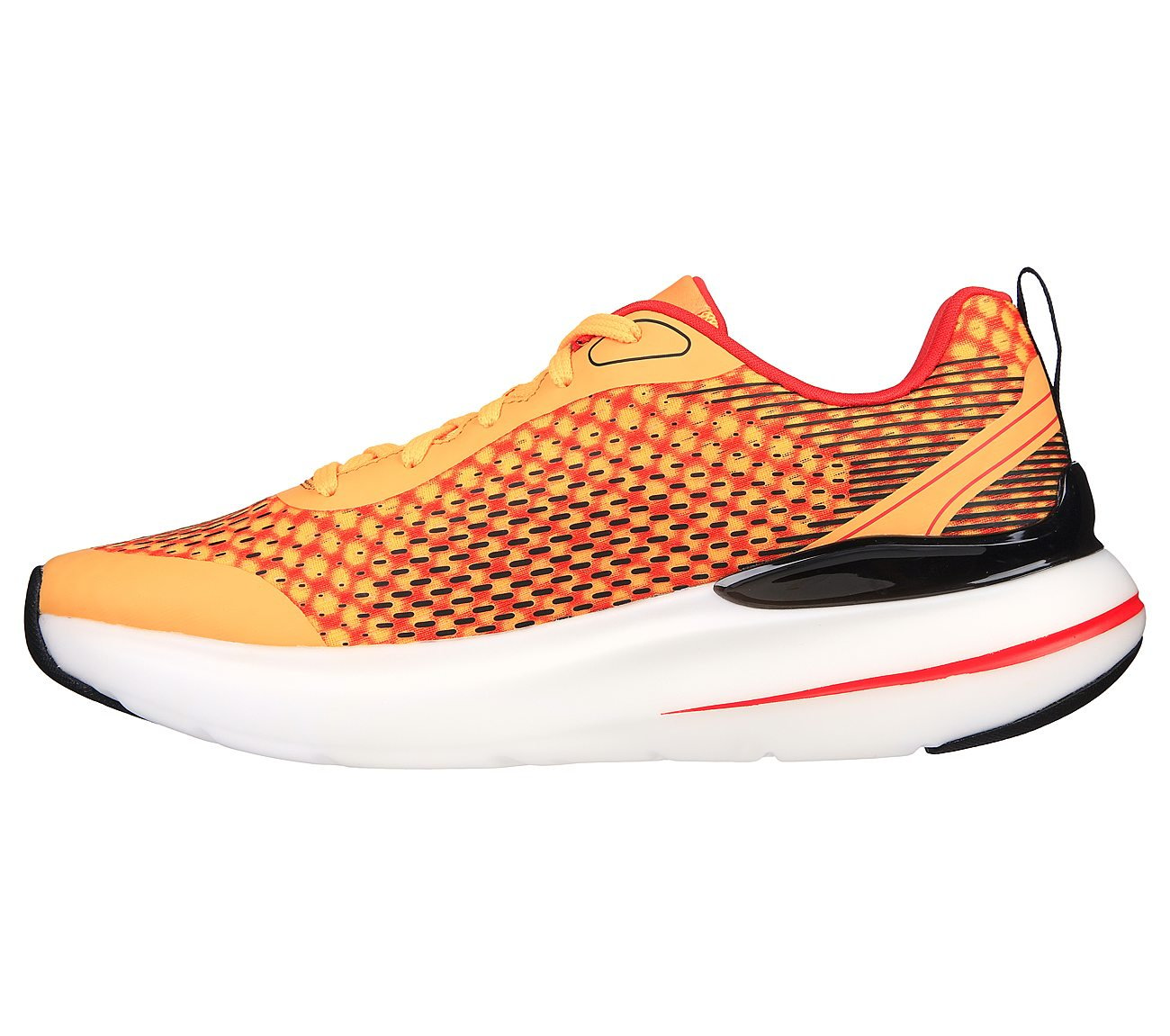 MAX CUSHIONING HYPER BURST, ORANGE/BLACK Footwear Left View