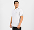 STRUCTURED KNIT POLO, WHITE Apparel Top View