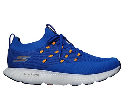 GO RUN 7 -, BLUE/ORANGE Footwear Right View