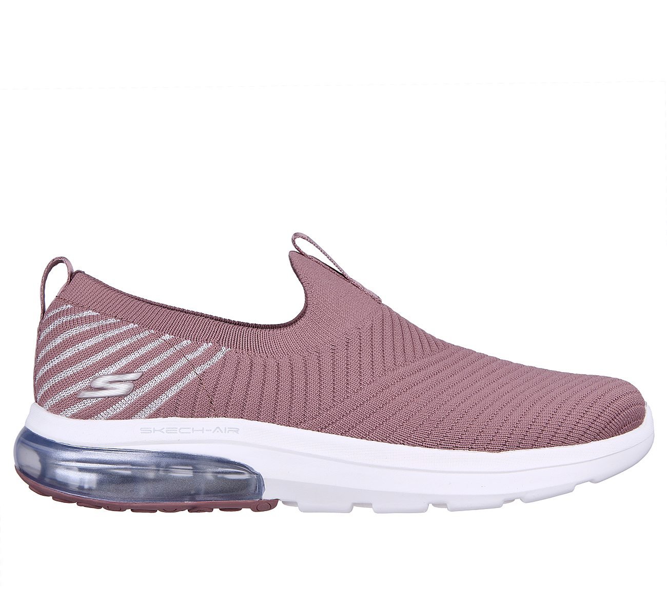 GO WALK AIR 2.0 -OCEAN STRIPE, MMAUVE Footwear Lateral View