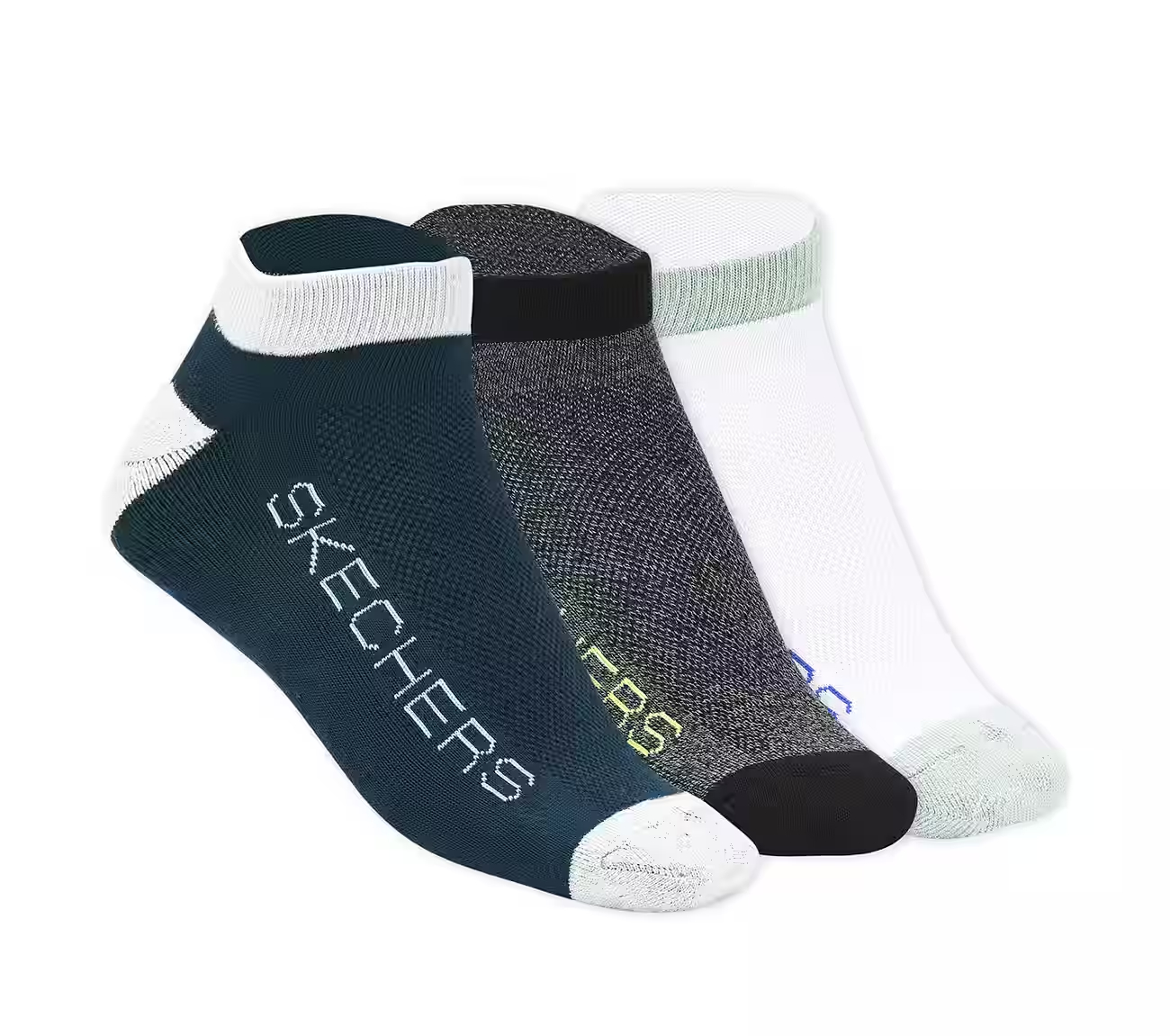 3 Pack of MENS NON TERRY LOW CUT Socks, MMULTI Accessories Lateral View