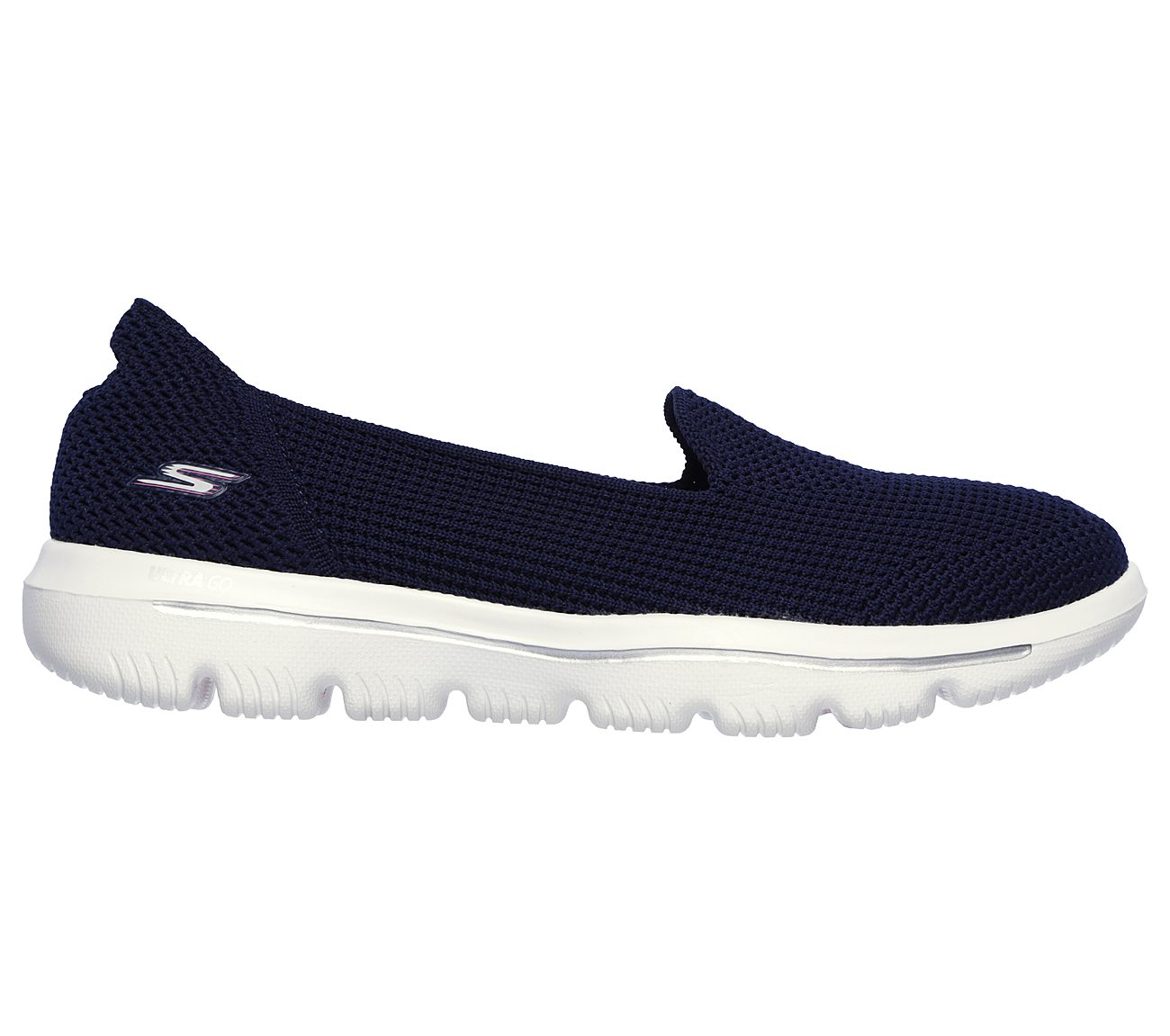 Skechers Navy/Pink Go Walk Evolution Ultra Refor Slip On Shoes For ...