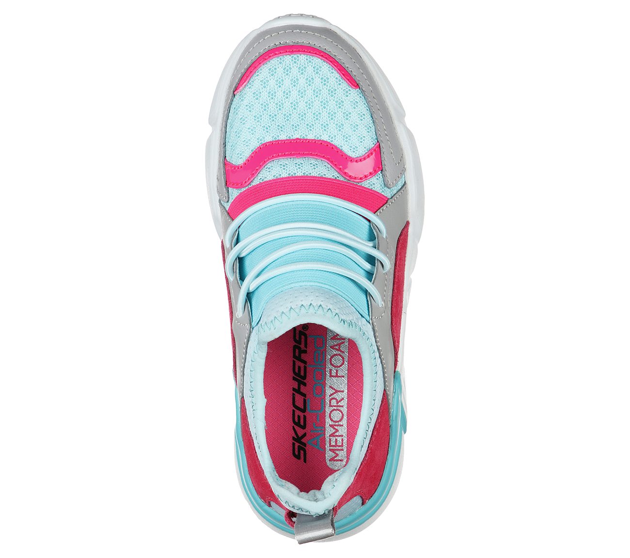 BLOCK - HOMEROOM, AQUA/PINK Footwear Top View