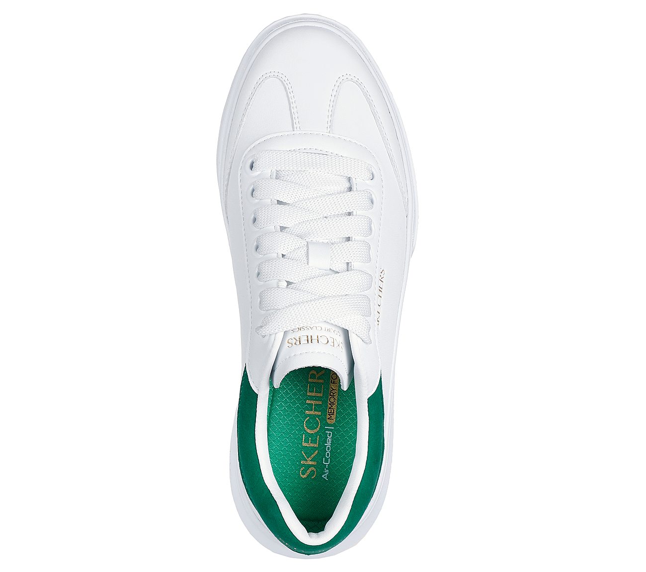 CORDOVA CLASSIC, WHITE/GREEN Footwear Top View