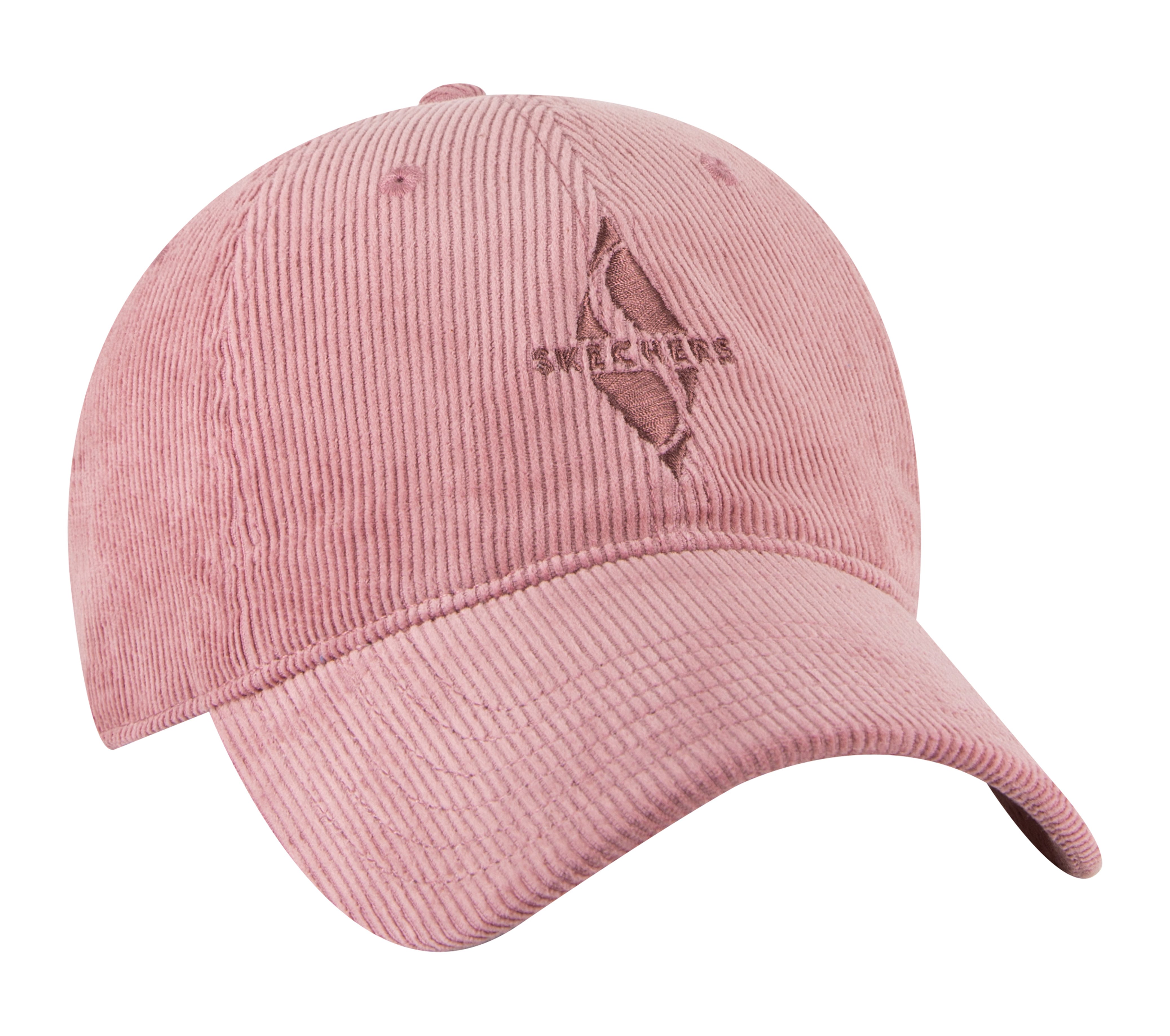 DIAMOND CORD DAD HAT, MMAUVE Accessories Left View