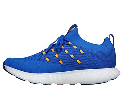 GO RUN 7 -, BLUE/ORANGE Footwear Left View