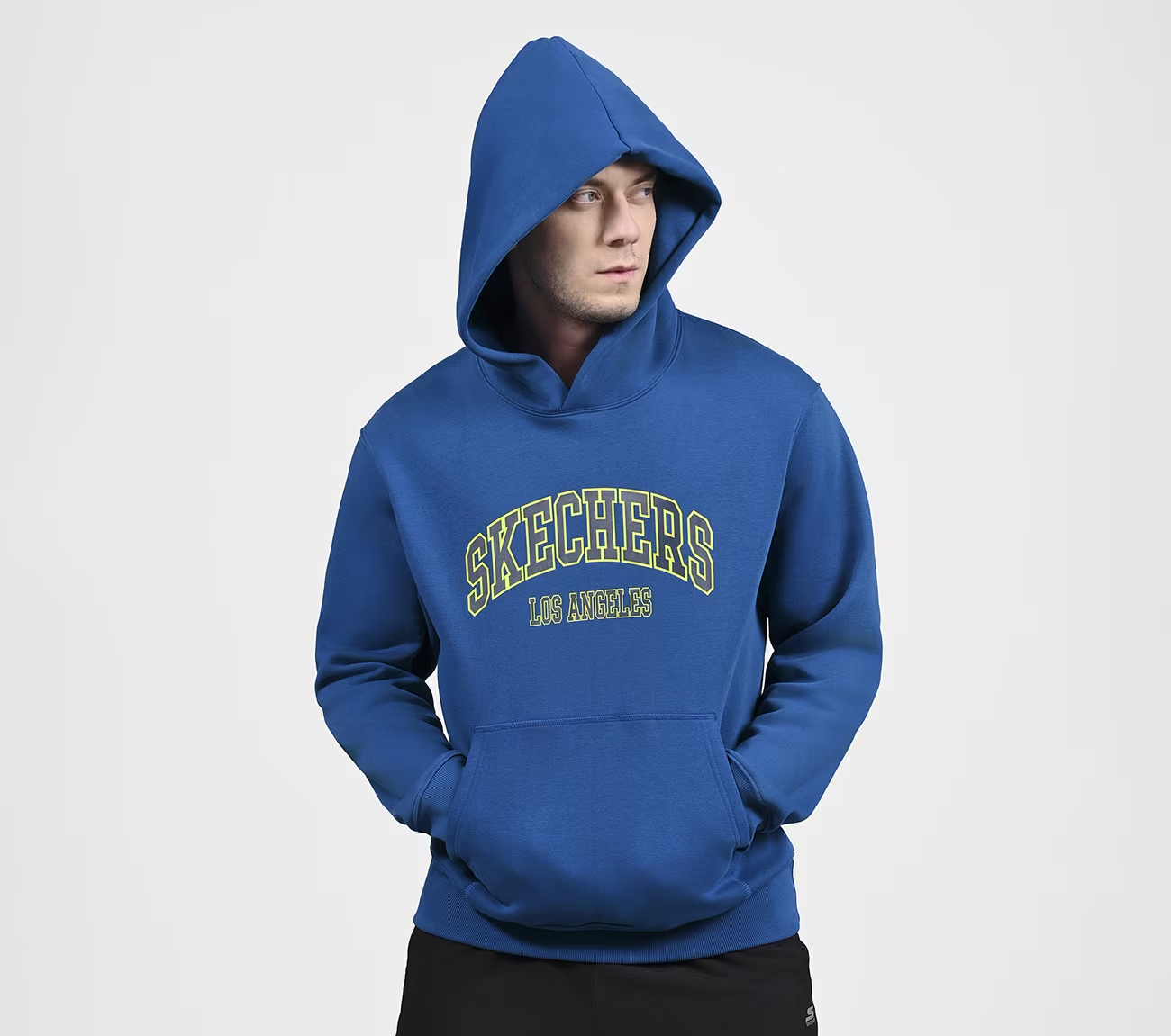 SKECH-SWEATS LA HOODIE, ROYAL Apparel Top View