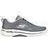 GO WALK ARCH FIT, GREY/AQUA Footwear Lateral View