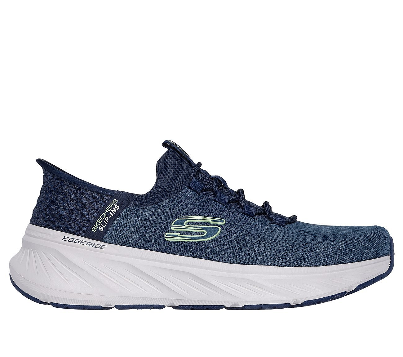 EDGERIDE - RAYGO, NAVY/LIME Footwear Lateral View