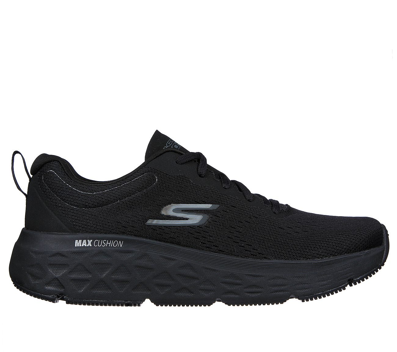 MAX CUHIONING DELTA -SPEED UP, BBLACK Footwear Lateral View