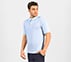 GODRI PREMIER STRIPE POLO, NAT/LT. BLUE