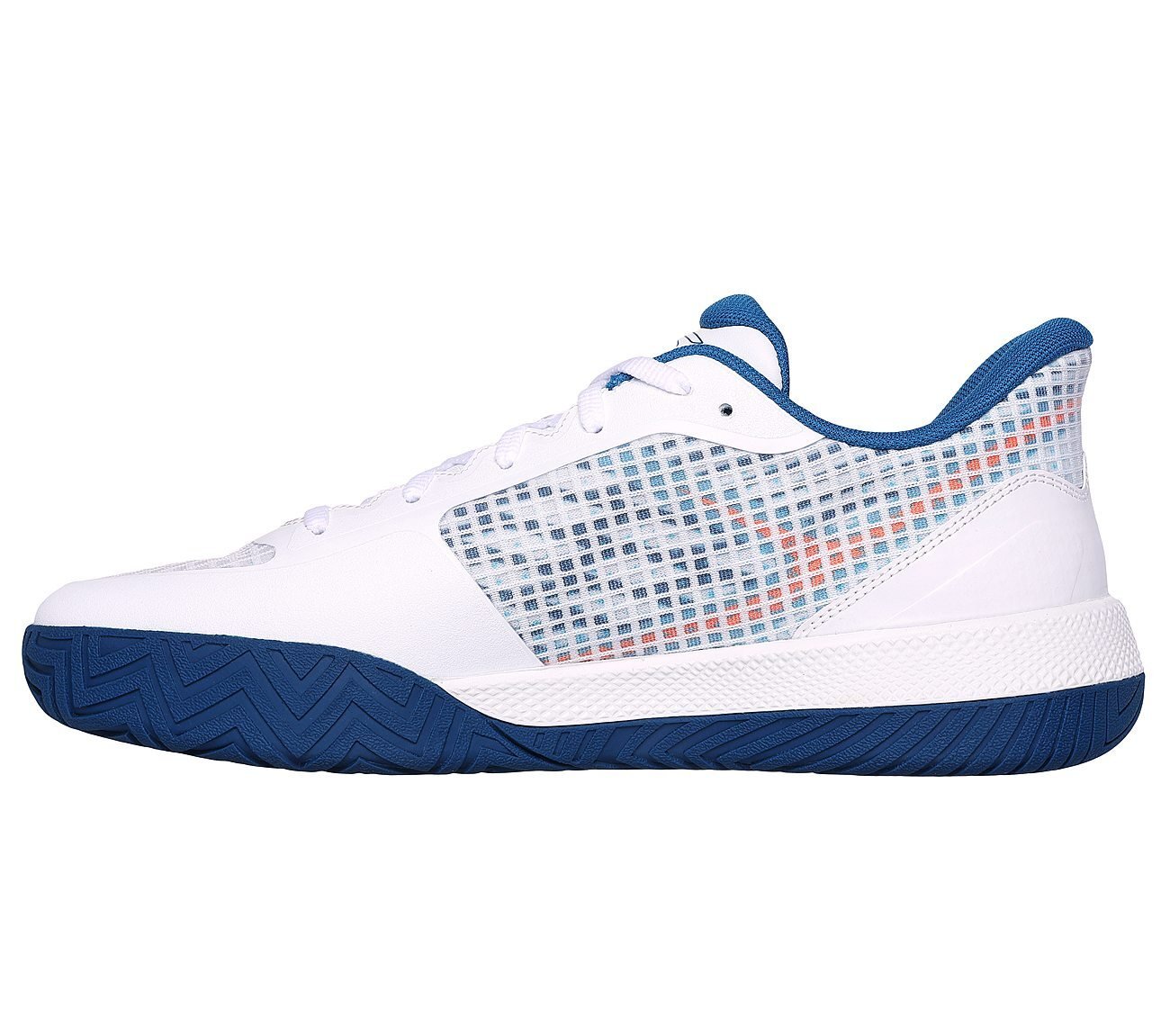 Skechers Viper Court Pro - Pickleball, WHITE/TURQUOISE Footwear Left View