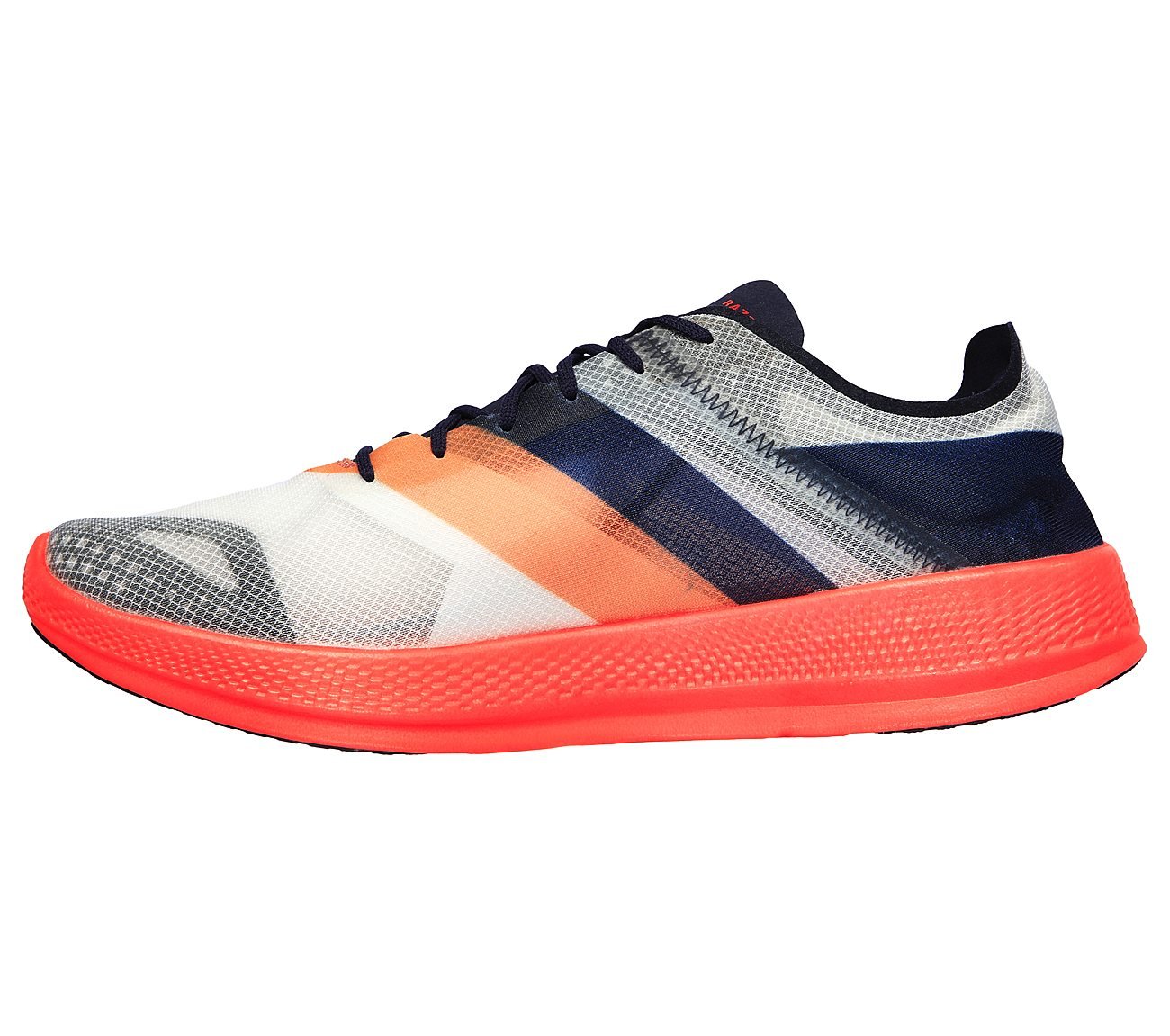 GO RUN RAZOR 3 ELITE, NAVY/CORAL Footwear Left View