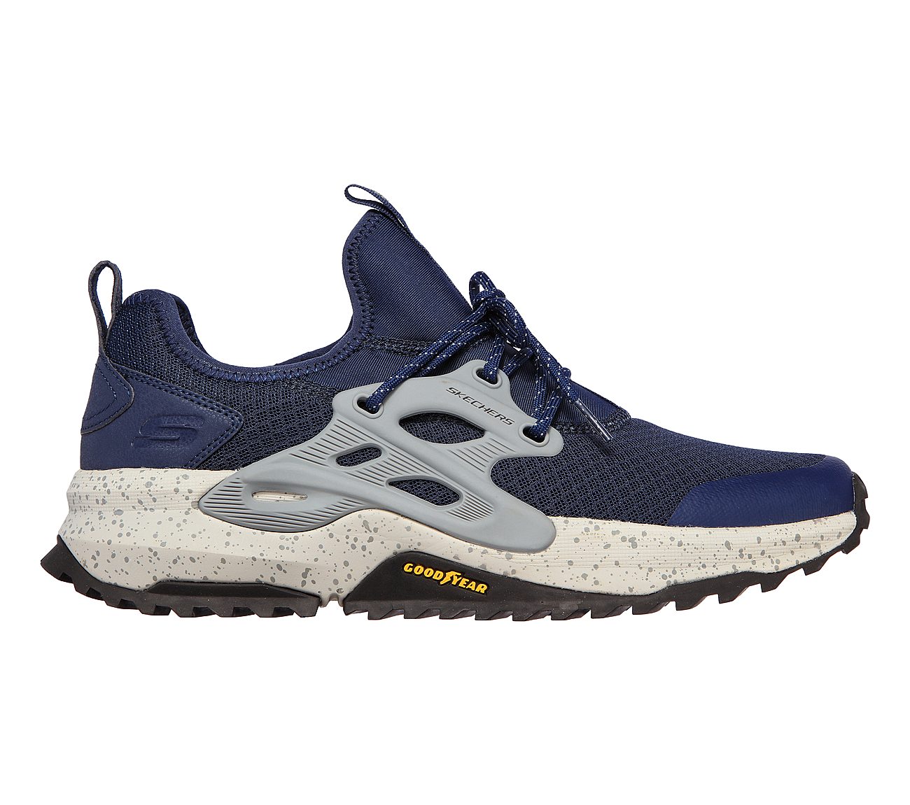 SKECHERS BIONIC TRAIL, NAVY/GREY Footwear Right View