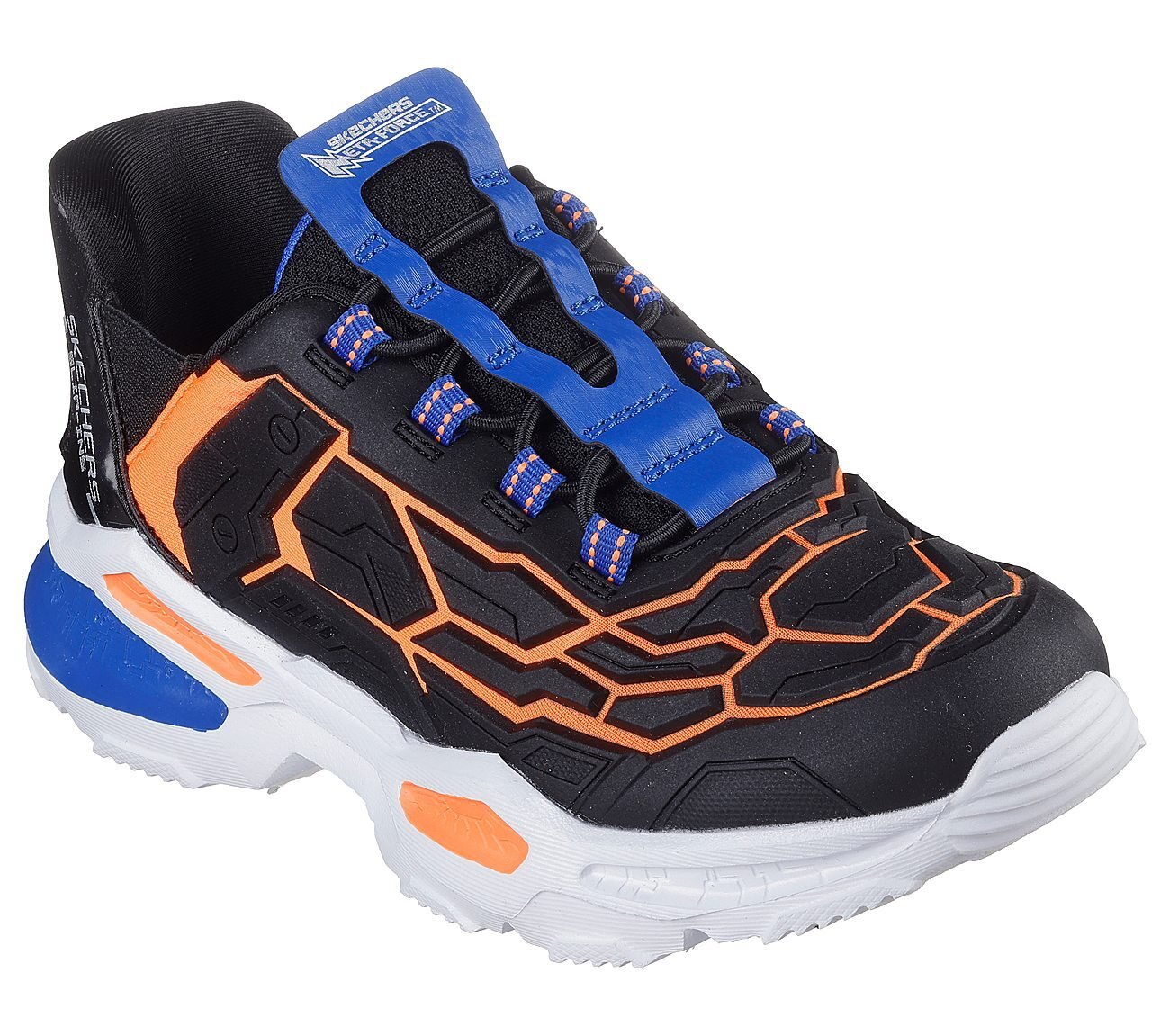 Skechers Slip-ins: Skech-Bots - Orbitron, BLACK/ORANGE Footwear Right View