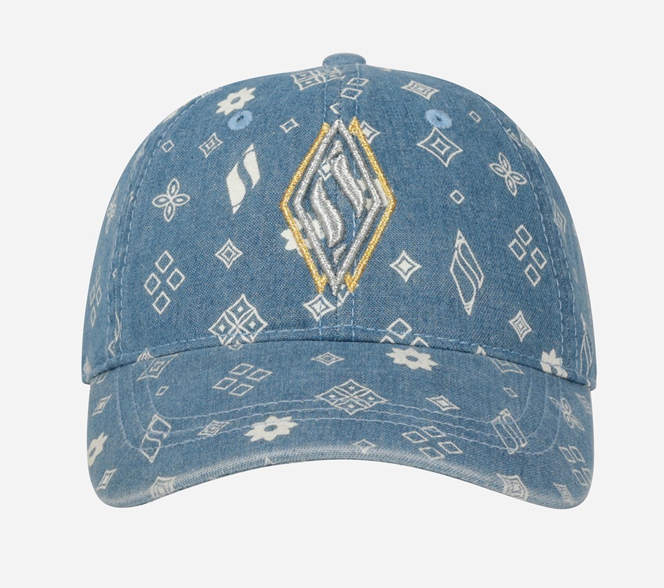 FOREVER DIAMOND BASEBALL HAT, BLUE Accessories Bottom View