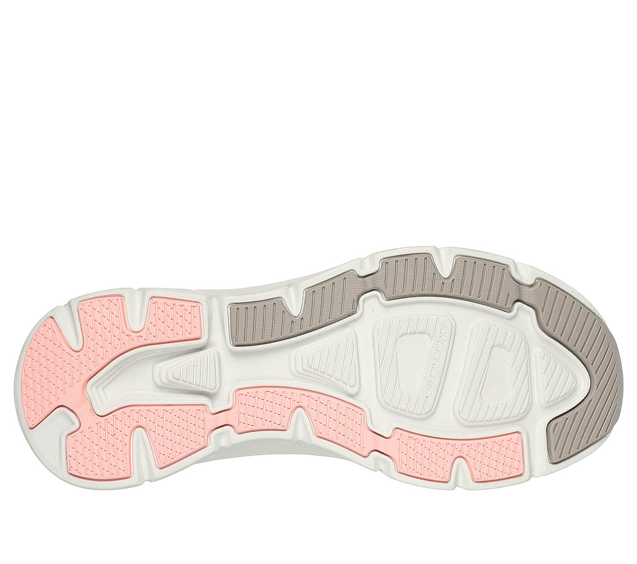 SKECHERS SLIP-INS RF: D'LUX WALKER 2.0- Happy Step, TAUPE Footwear Bottom View