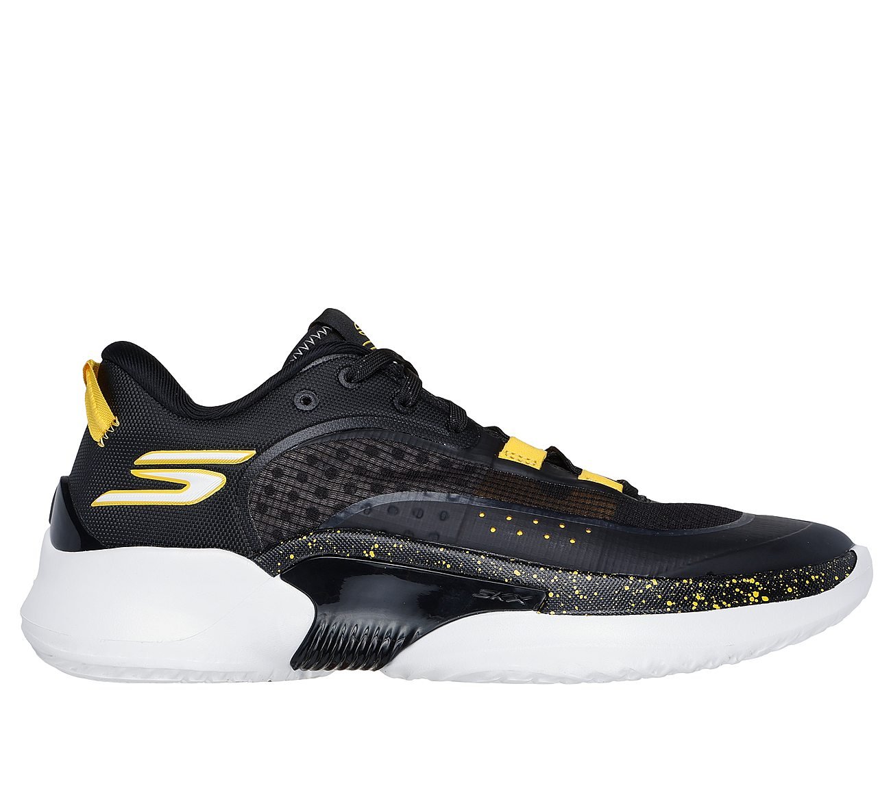 SKX RESAGRIP- Basketball, BLACK/GOLD Footwear Lateral View