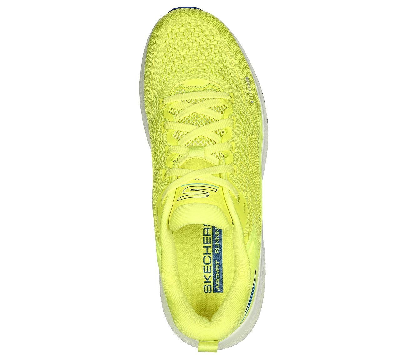 GO RUN MAX ROAD 6, LIME/BLUE Footwear Top View