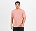 MENS BASIC LOGO  CREW NECK, BLACK/SILVER/PINK