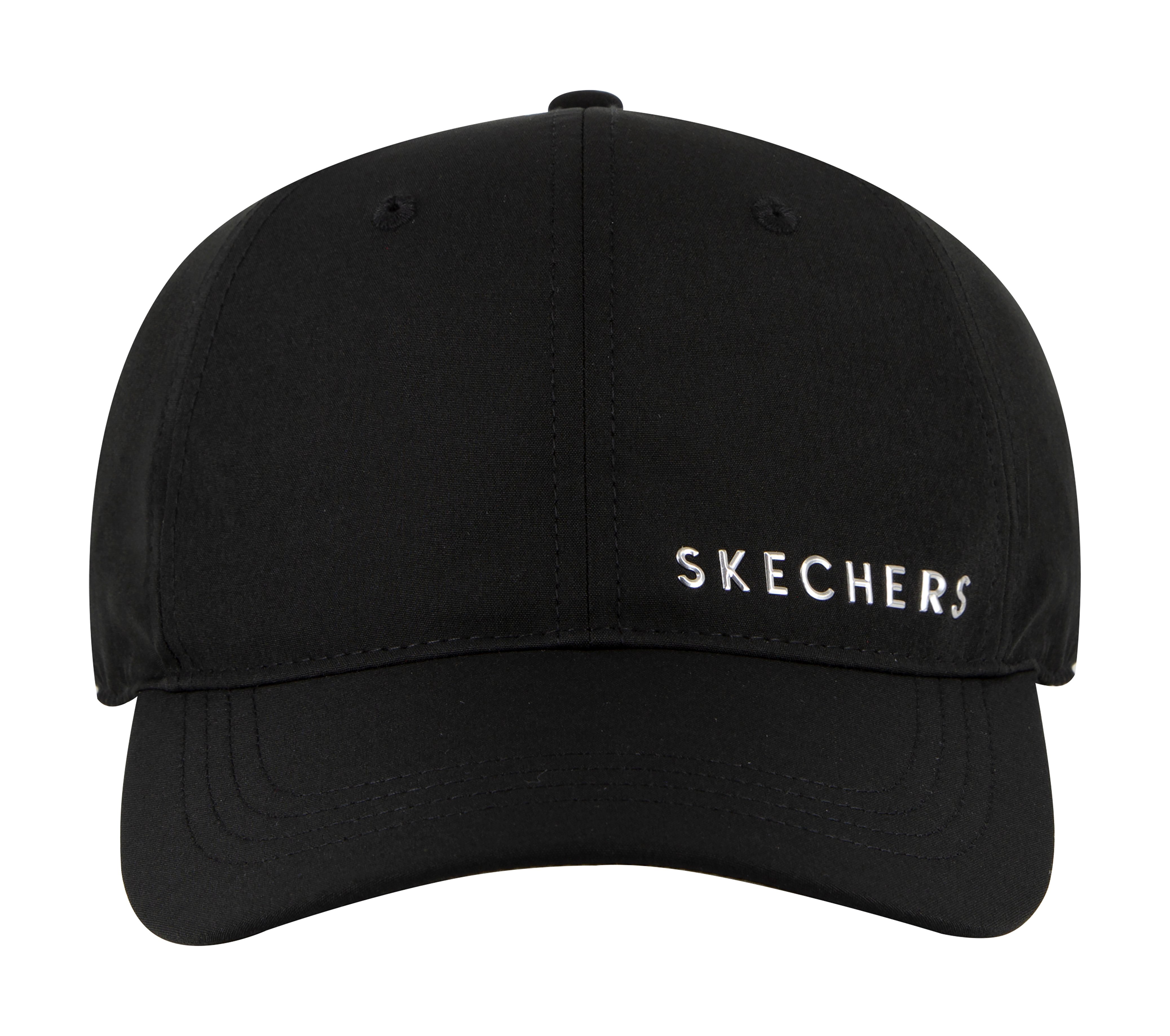 SKECH-SHINE FOIL BASEBALL HAT, BBBBLACK Accessories Bottom View