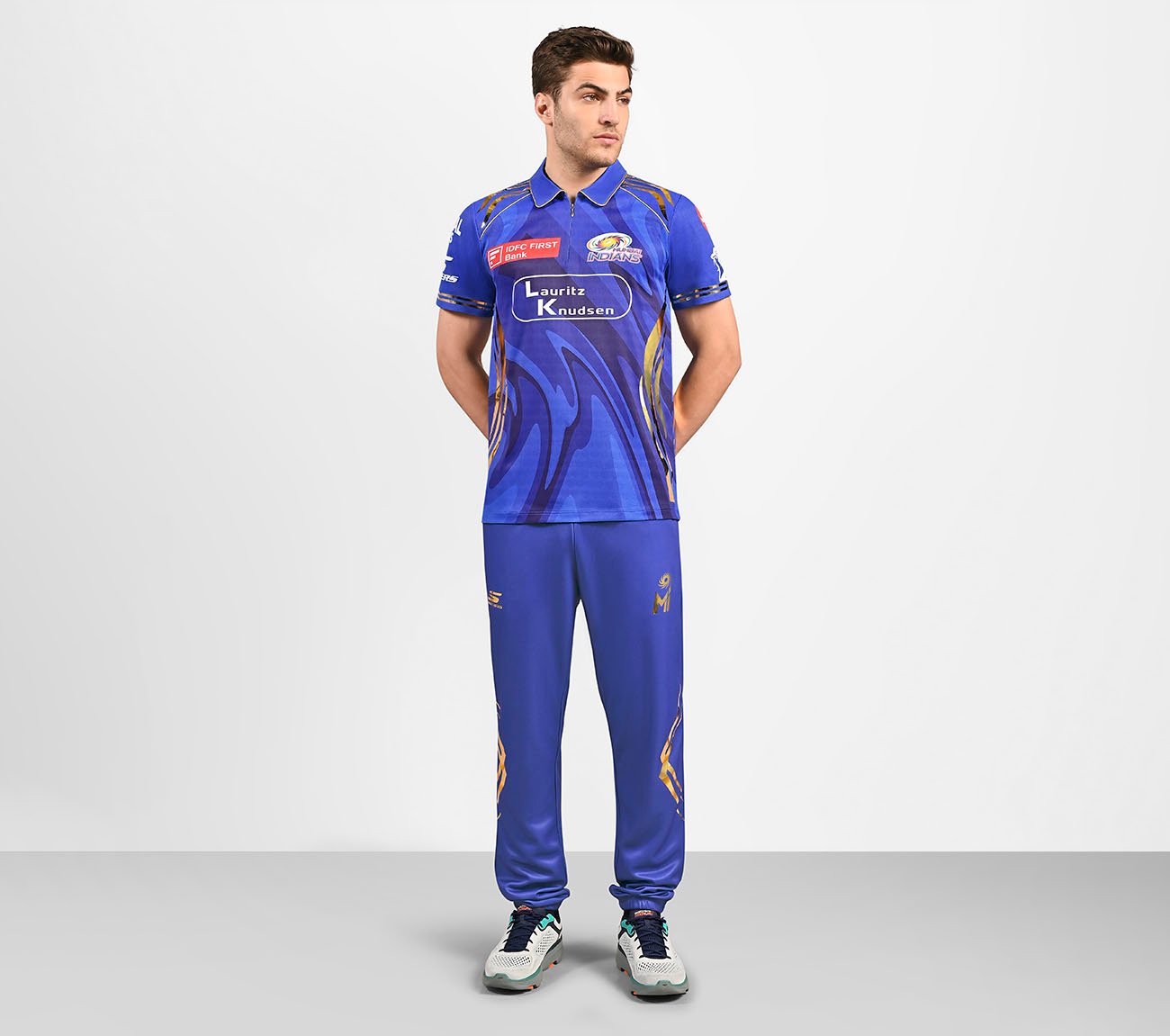 MUMBAI INDIANS: IPL PLAYER EDITION 2025, ROYAL/NAVY/LIME Apparel Right View