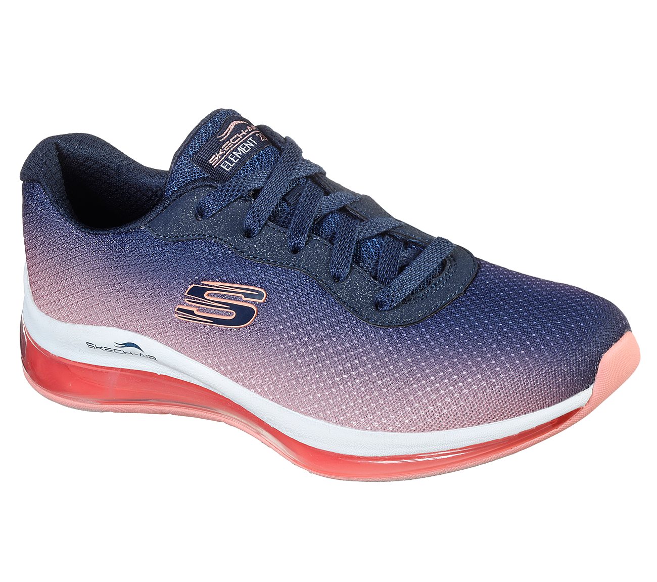 SKECH-AIR ELEMENT 2, NAVY/HOT PINK Footwear Right View