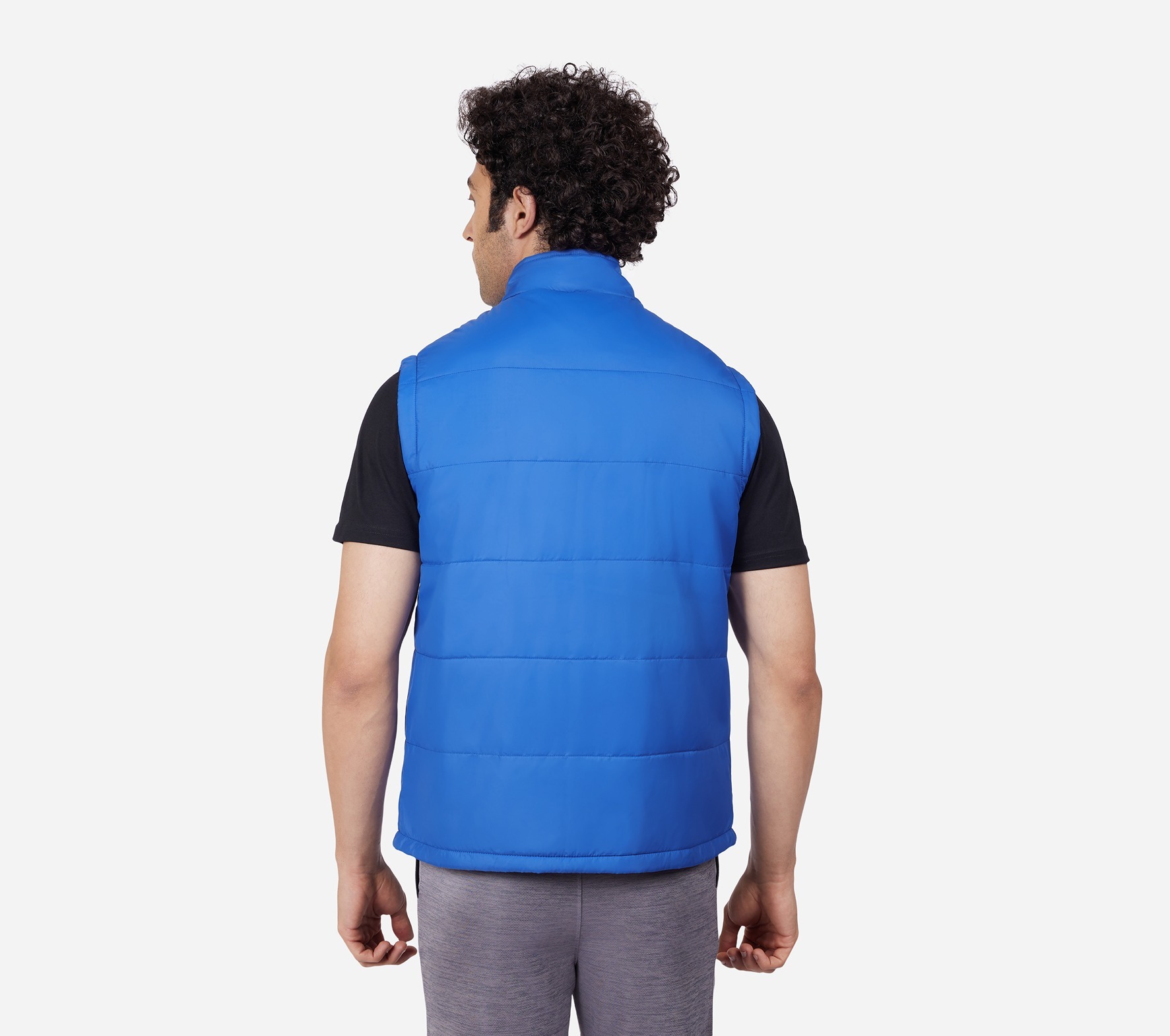 PUFFER VEST, ROYAL/BLUE Apparel Left View