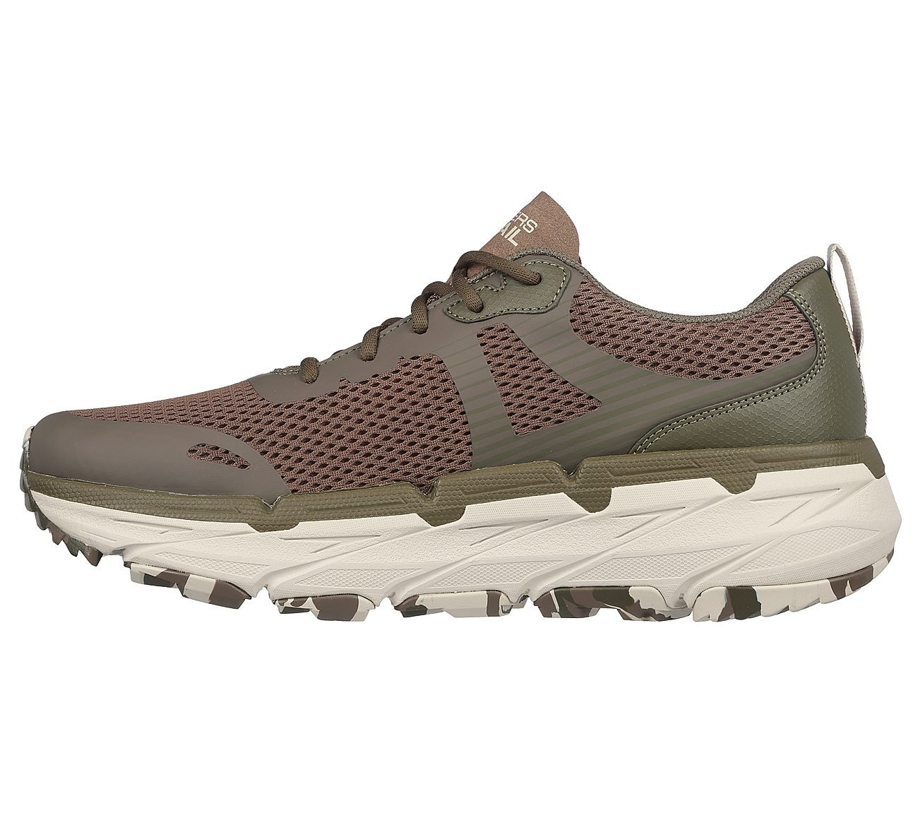 MAX CUSHIONING PREMIER TRAIL, TAUPE/OLIVE Footwear Left View