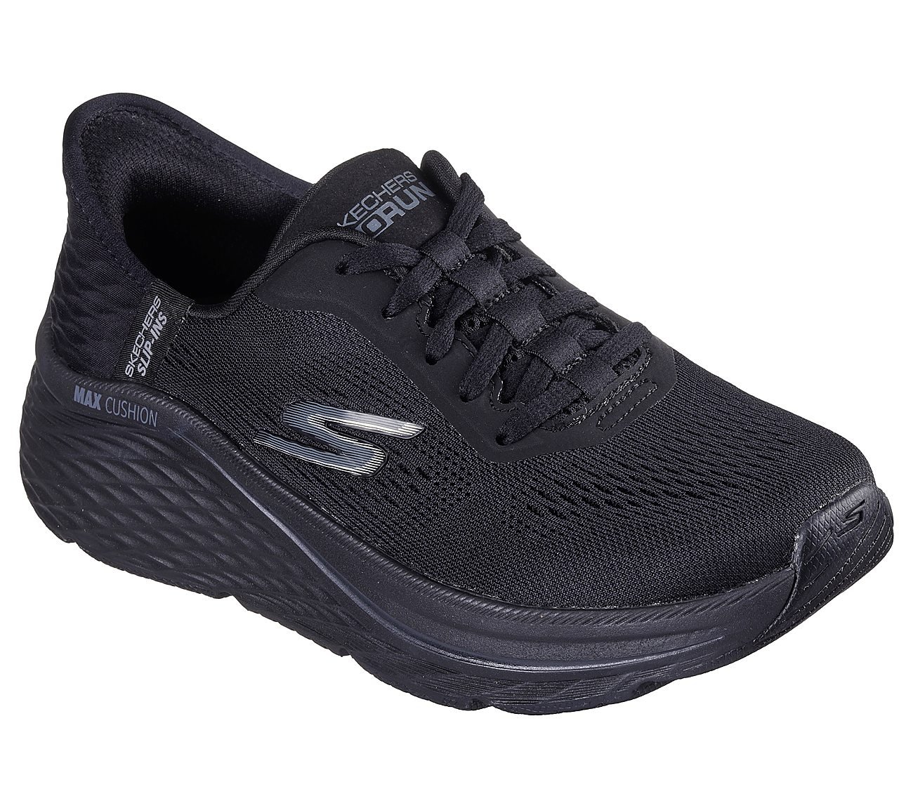 SKECHERS SLIP-INS: MAX CUSHIONING ELITE - VANISH, BBLACK Footwear Right View