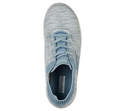 GO WALK LITE - FLORET, BLUE Footwear Top View