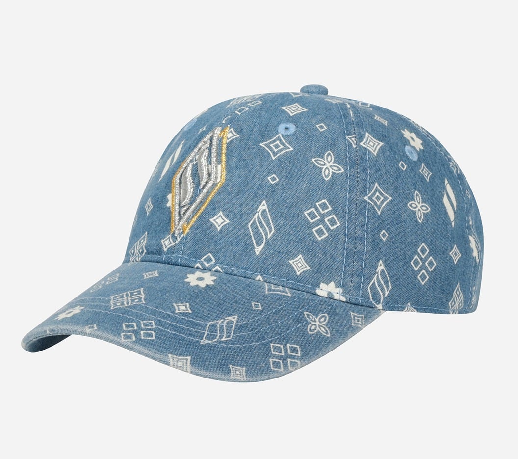 FOREVER DIAMOND BASEBALL HAT, BLUE Accessories Lateral View