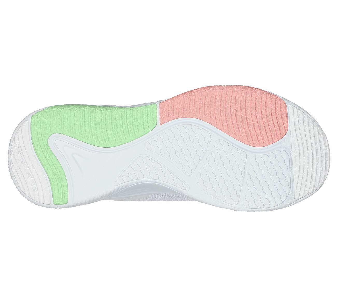 D'LUX FITNESS-MODEST FLOW, WHITE/MULTI Footwear Bottom View