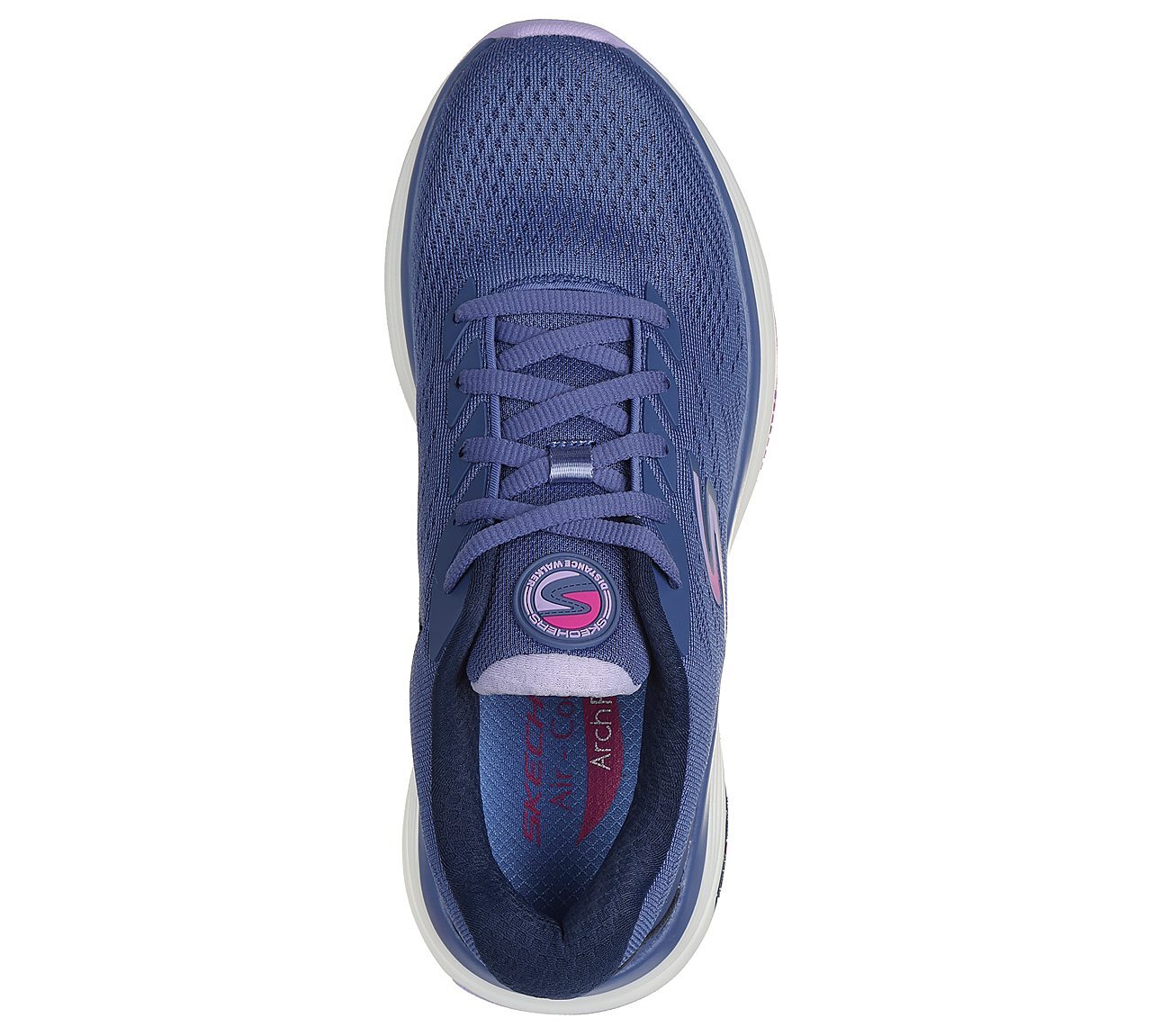 GO WALK DISTANCE WALKER, BLUE/LAVENDER Footwear Top View