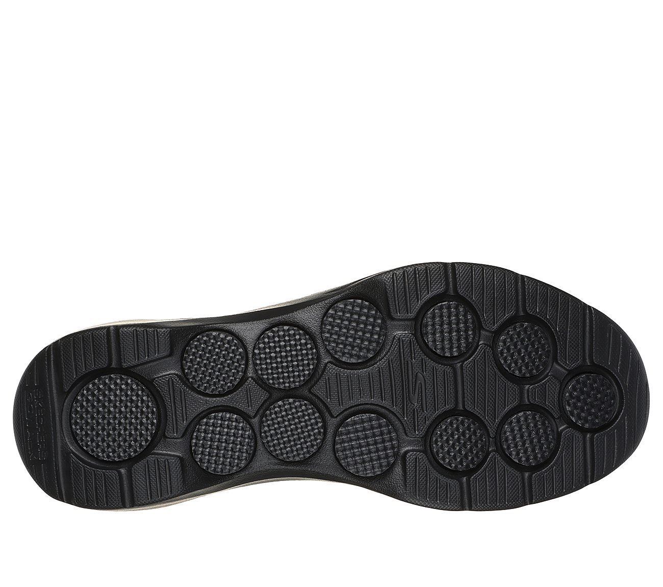 SKECHERS SLIP-INS: GO WALK 7 - SPRINGTIME, BBLACK Footwear Bottom View