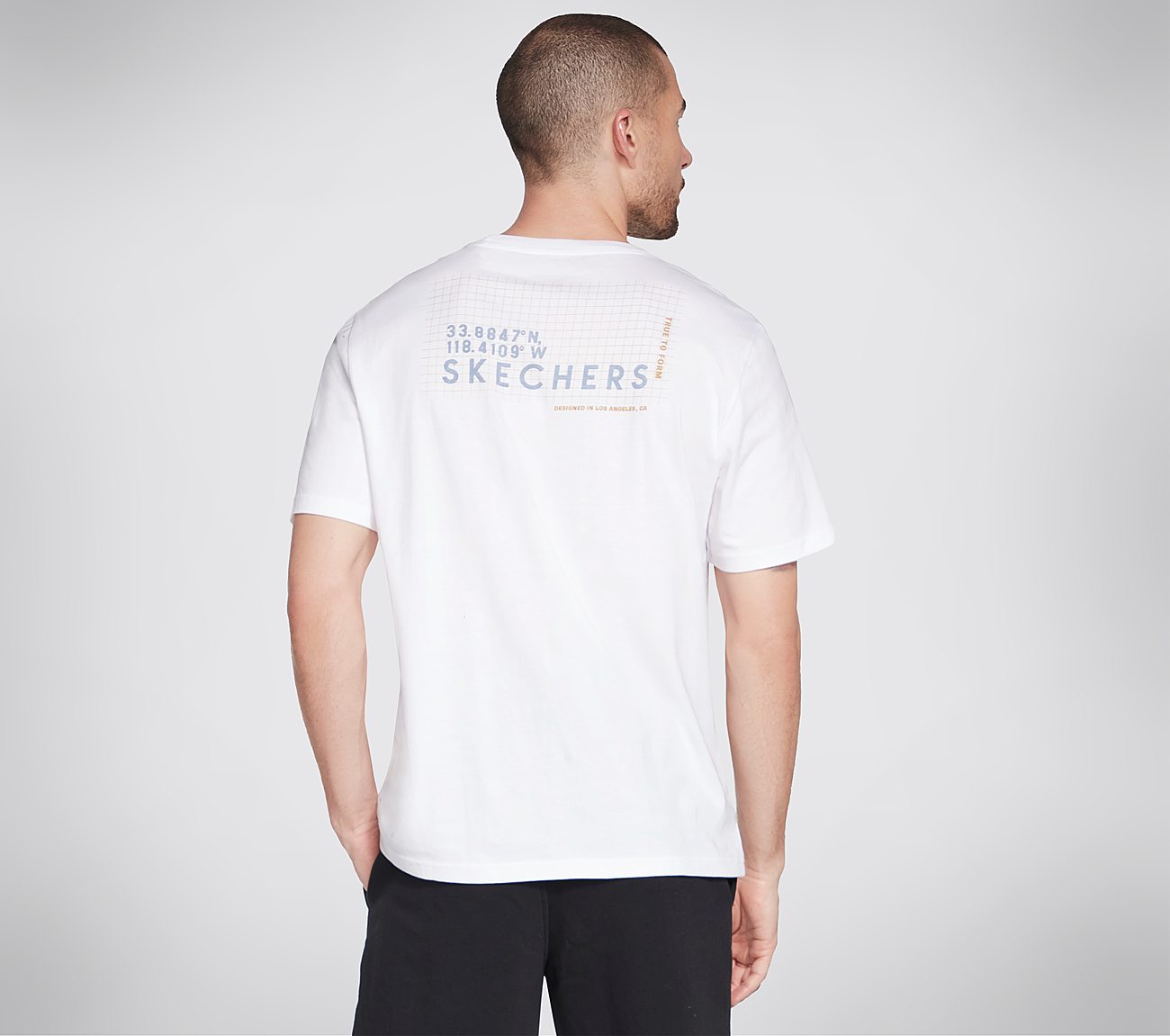 SKECHERS OFF THE GRID T-SHIRT, WWWHITE Apparels Top View