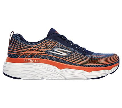 Skechers Navy Blue Max Cushioning Elite Mens Lace Up Shoes - Style ID ...