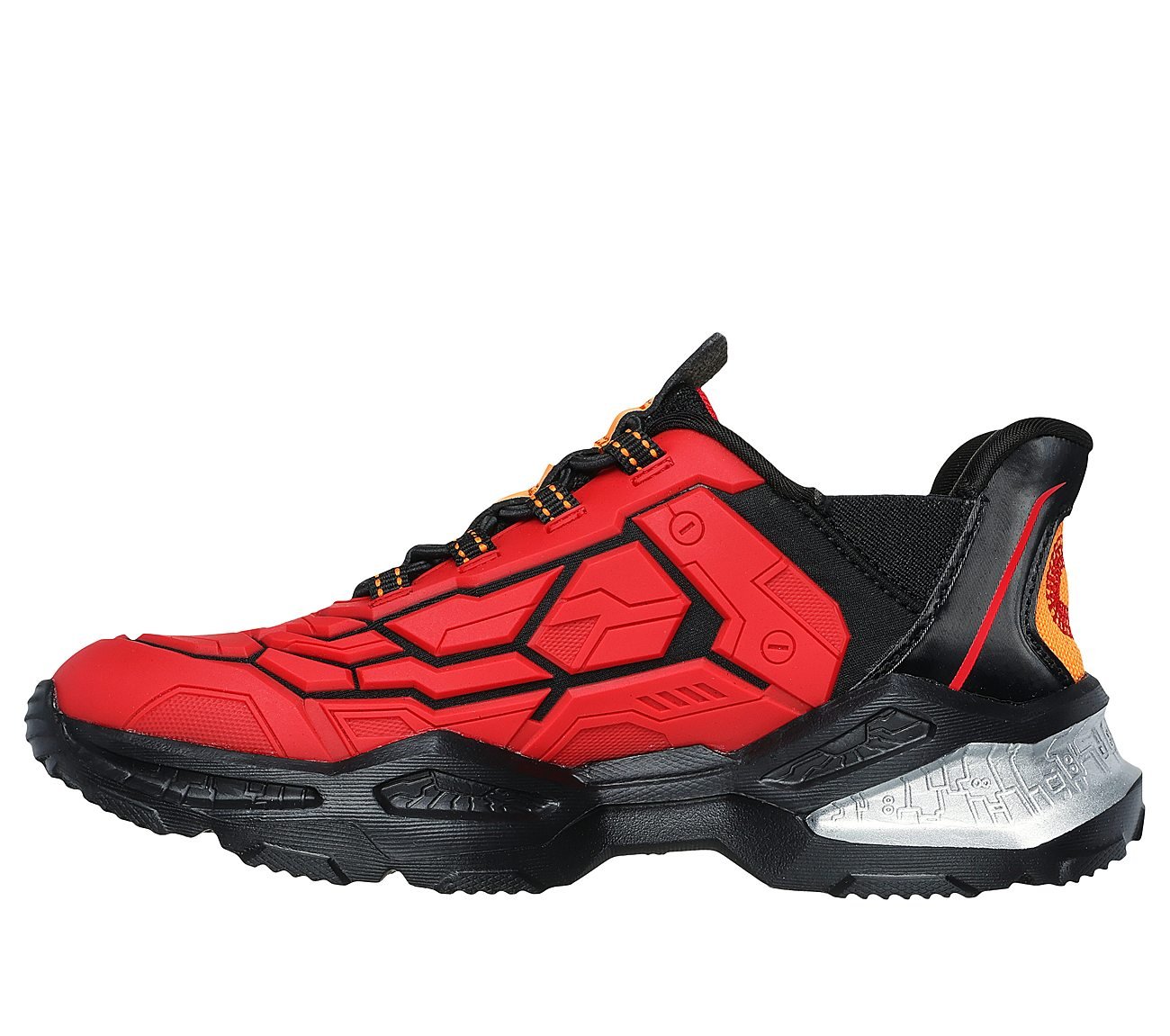 Skechers Slip-ins: Skech-Bots - Orbitron, RED/BLACK Footwear Left View