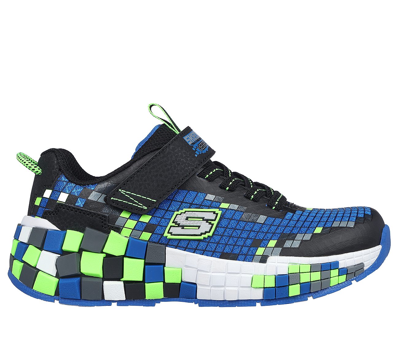 MEGA-CRAFT 3, BLACK/BLUE/LIME Footwear Lateral View