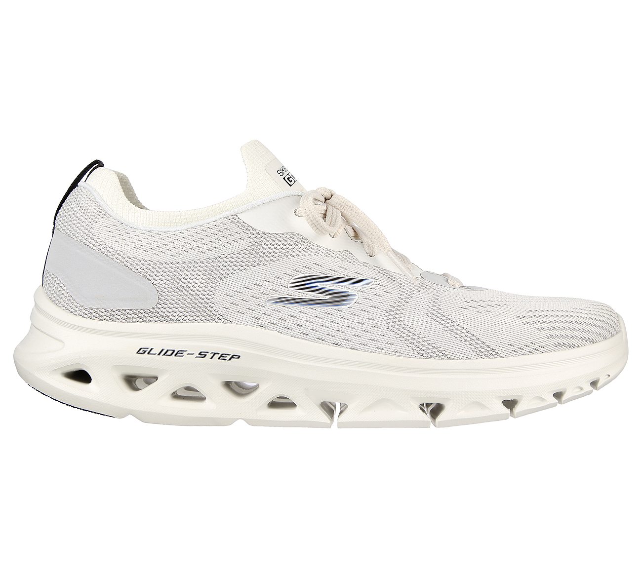 Skechers White/Black Go Run Glide Step Flex Radar Running Shoes For Men ...