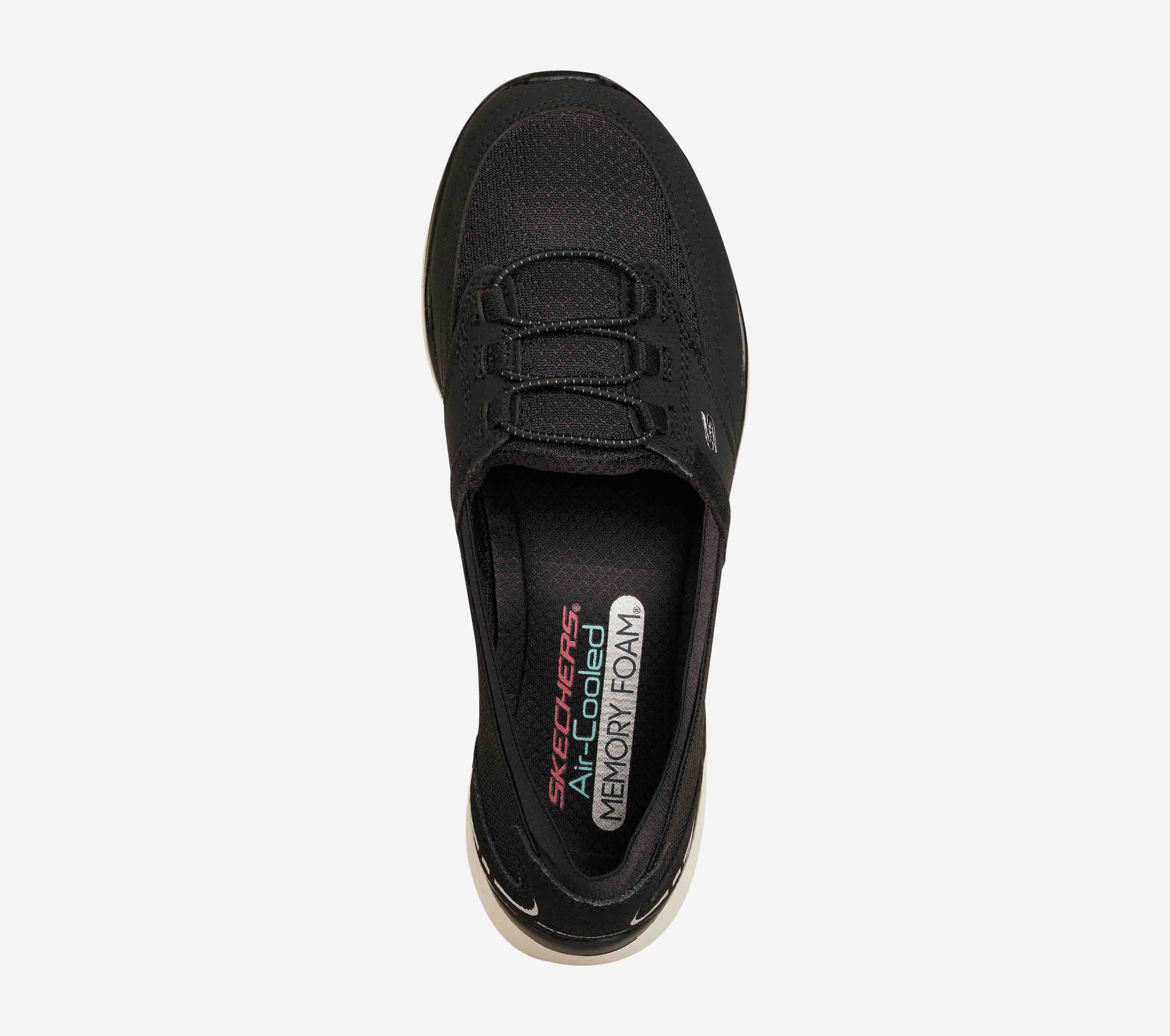 MICROBURST 2.0 - SAVVY POISE, BLACK/WHITE Footwear Top View