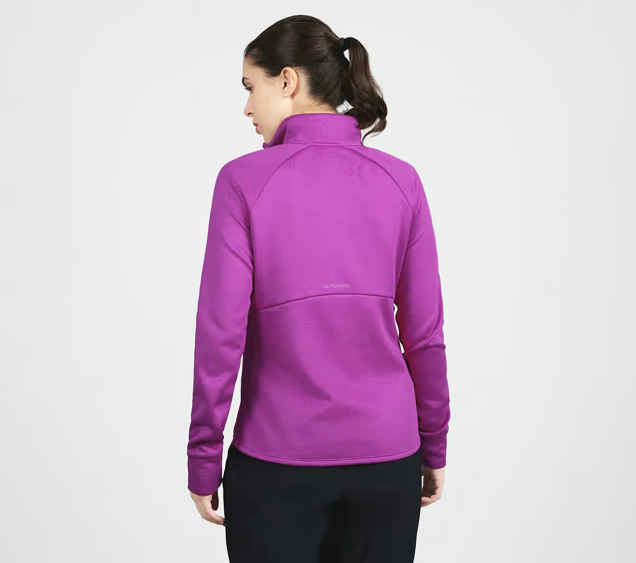 PERFORMANCE TECH FLEECE JACKET, VIOLET RAYS/ ORCHID BLOOM Apparel Left View