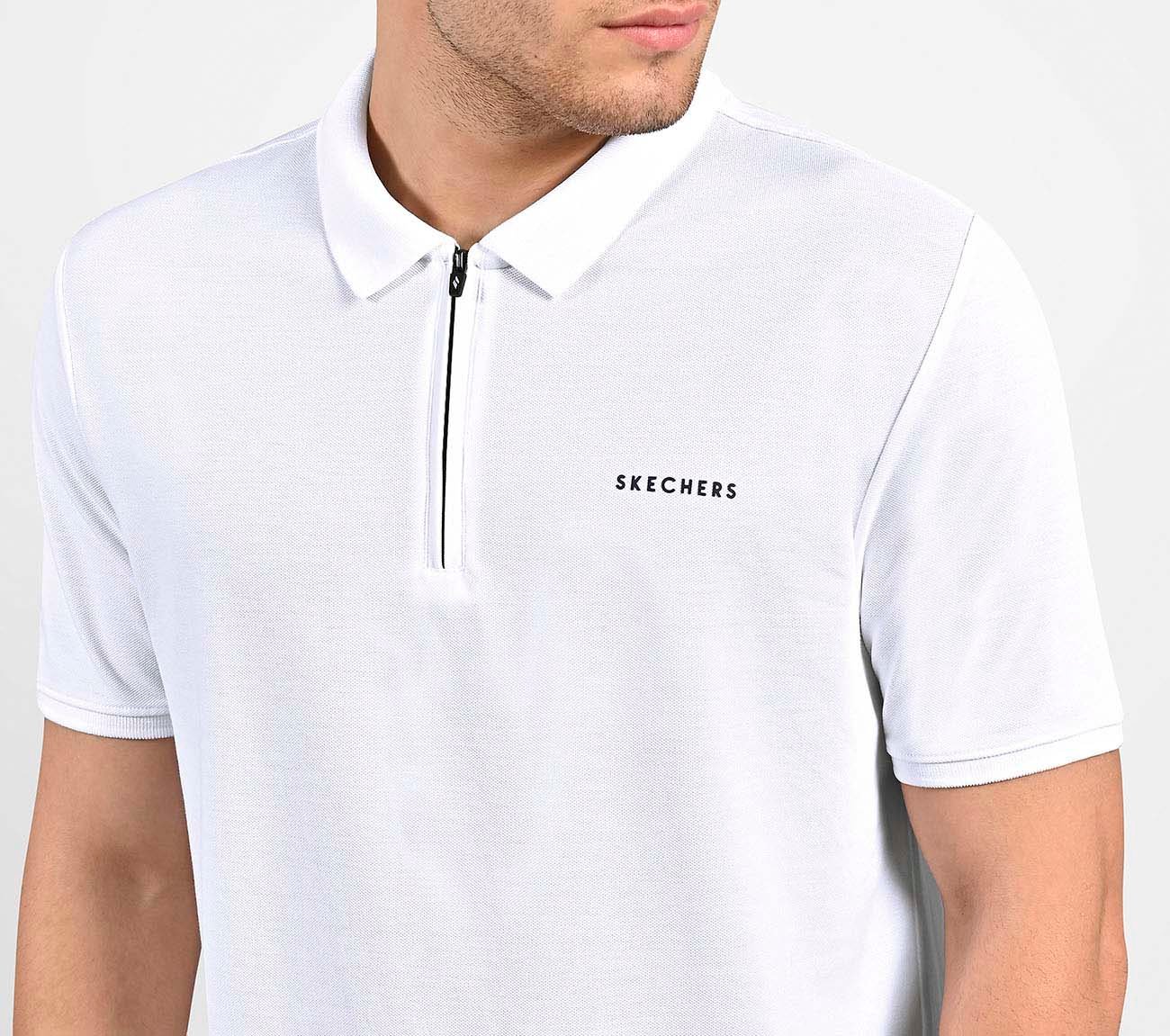 CONTRAST TIPPING POLO, WHITE Apparel Right View