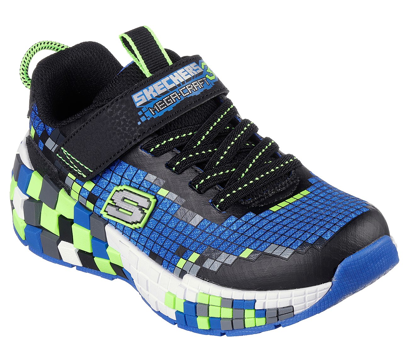 MEGA-CRAFT 3, BLACK/BLUE/LIME Footwear Right View