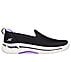 GO WARK ARCH FIT - HAZEL, BLACK/LAVENDER Footwear Lateral View