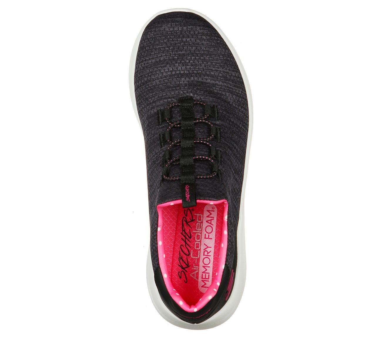 ULTRA FLEX 2.0-DELIGHTFUL SPO, BLACK/PINK Footwear Top View