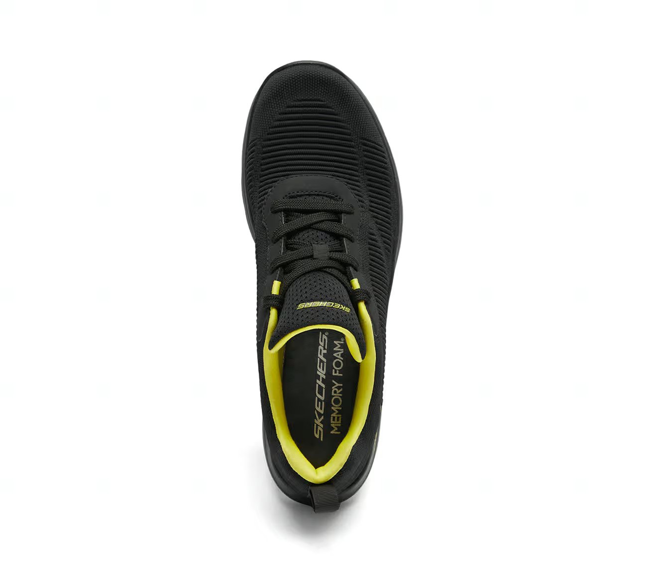 DYNAMIGHT, BLACK/LIME Footwear Top View