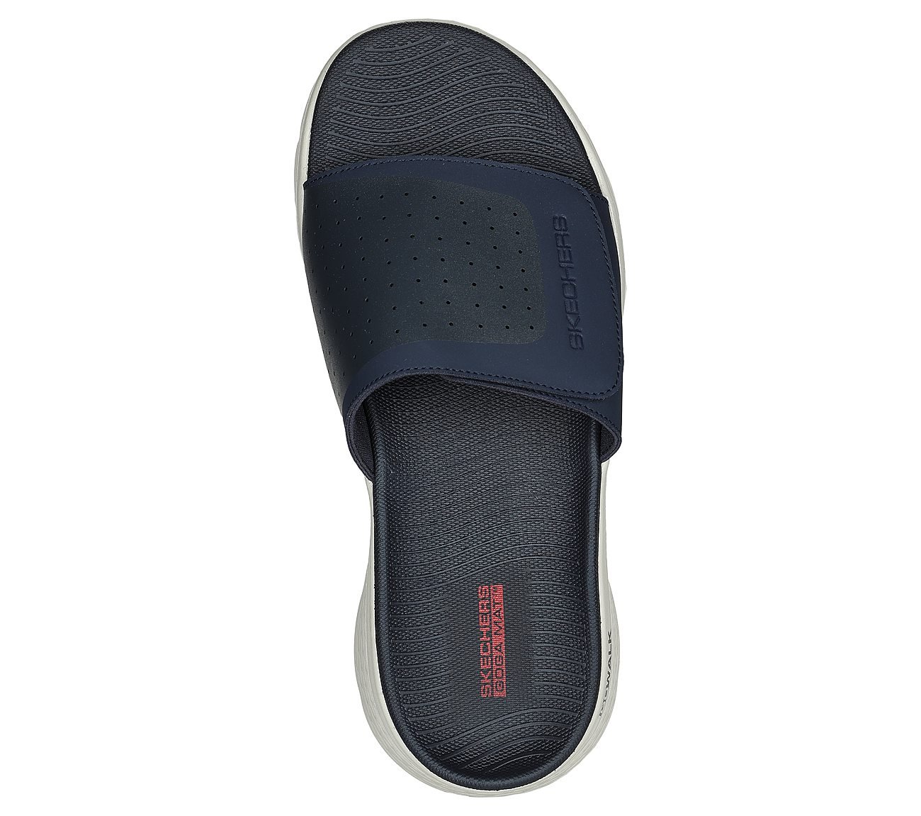 GO WALK FLEX SANDAL, NAVY/RED Footwear Top View